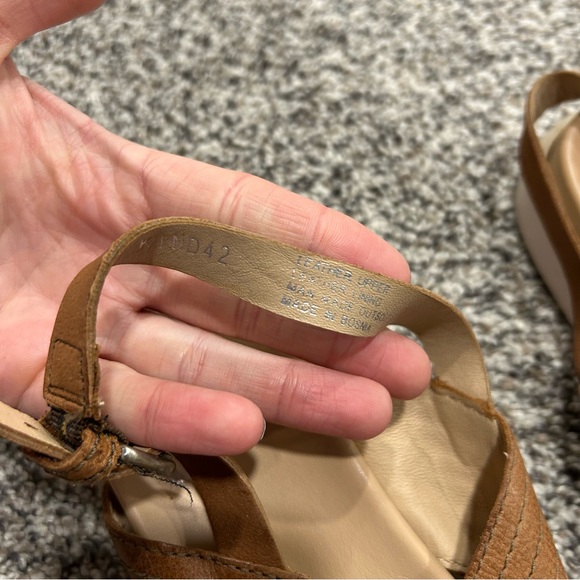 Miz Mooz Sandals Womens 42 Brown Leather Heel Strap Boho Summer Kind Shoes - Picture 5 of 6